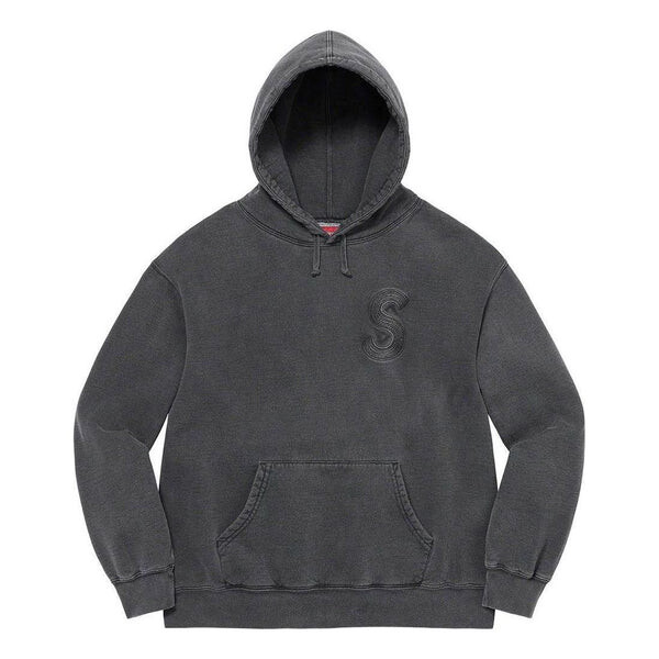 

Толстовка ss23 week9 overdyed hoodie 'black' Supreme, черный