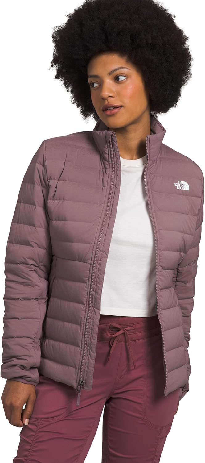 

Женская куртка The North Face пуховая короткая, бордовый