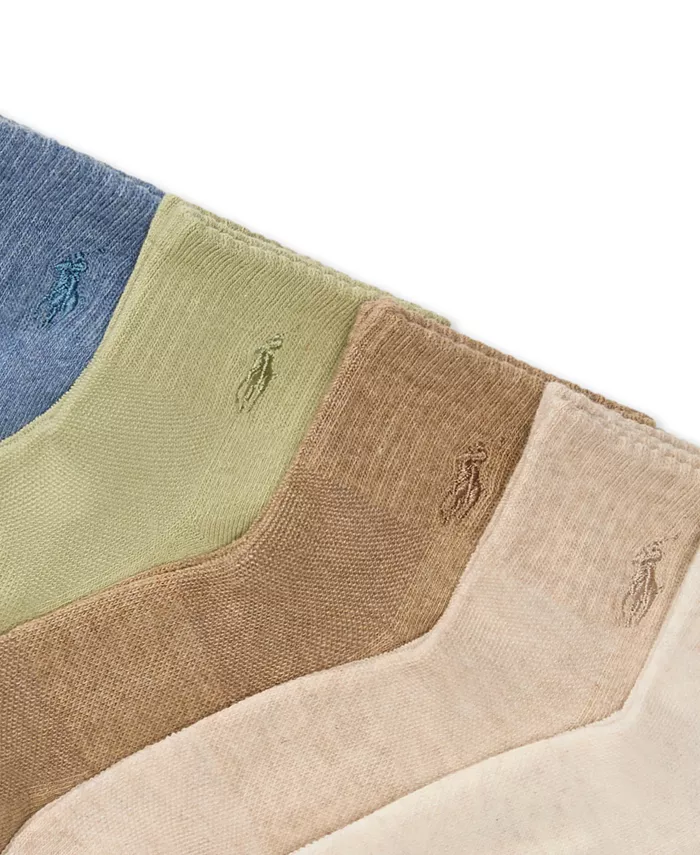 Женские носки 6 пар Cushion Quarter Polo Ralph Lauren, загар/бежевый — фото 2