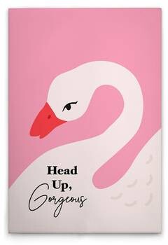 

Картина на холсте A.S. Création Head Up цвет pinkweissschwarz