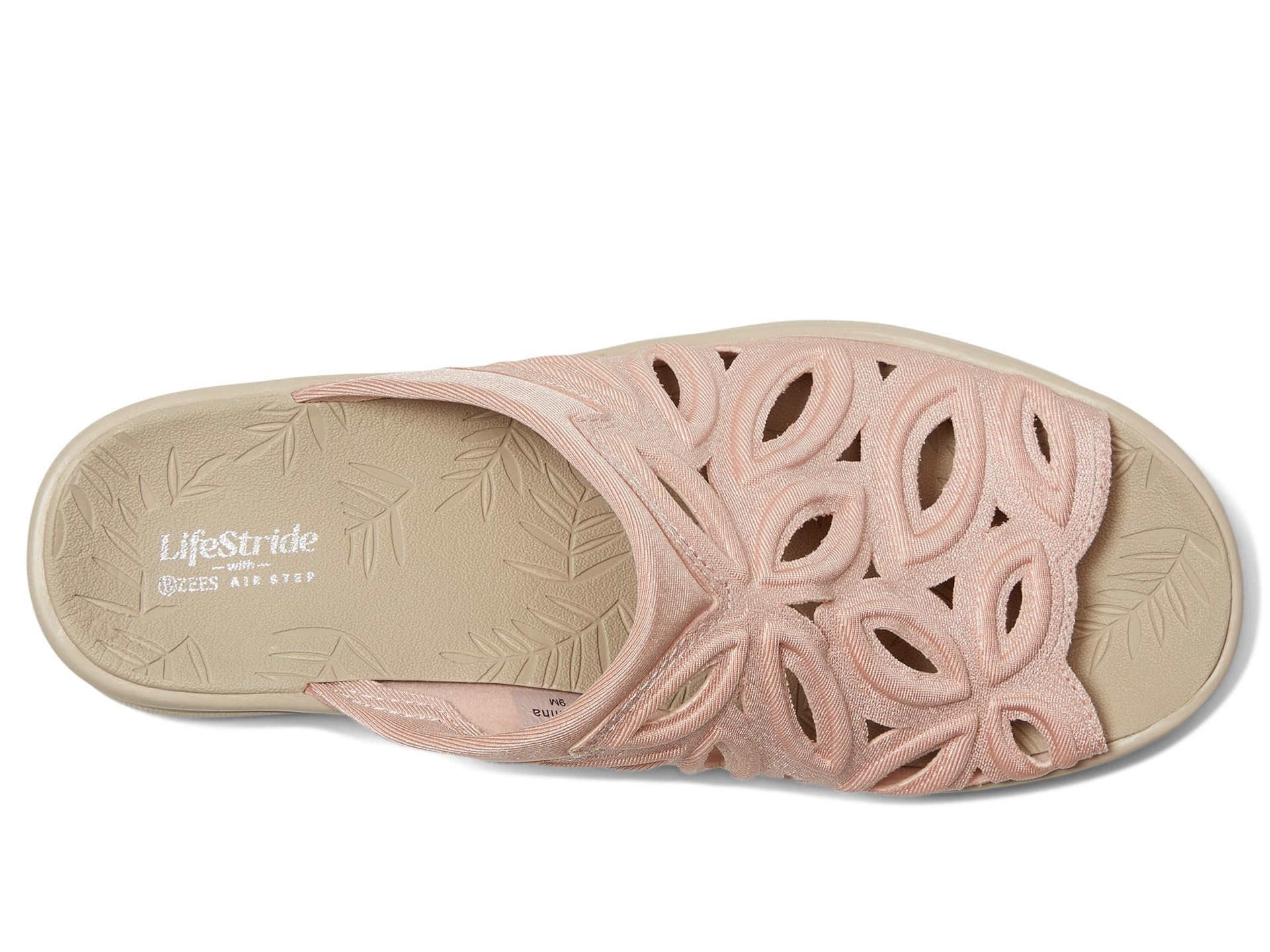Сандалии LifeStride Susie Slides, цвет Blush Shimmer Lycra Fabric — фото 2