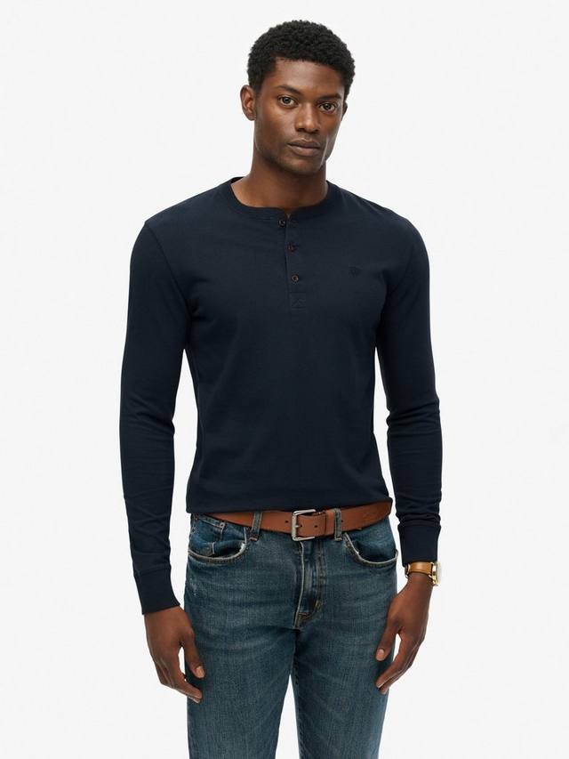 

Классическая базовая футболка Grandad Superdry, Eclipse Navy