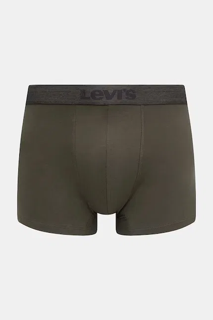 Боксеры 3 шт классические Levi's, зеленый — фото 2