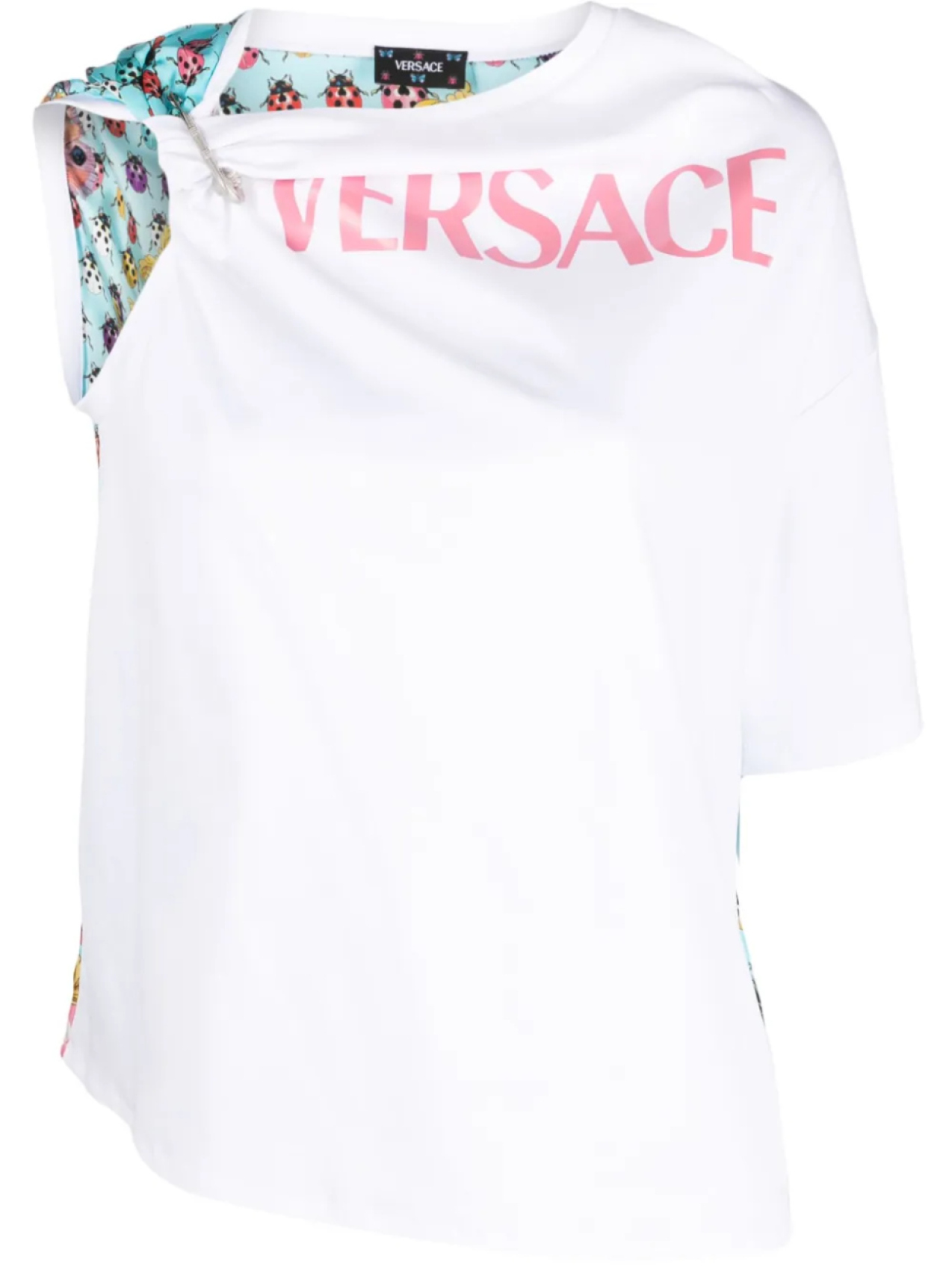 

Versace футболка Butterflies с логотипом, белый
