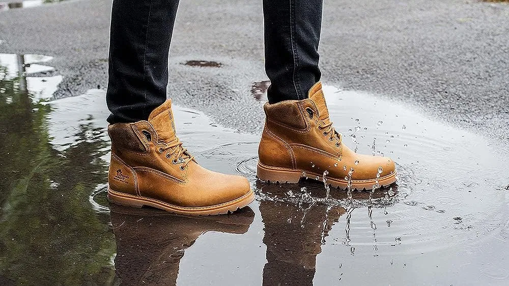 Мужские классические ботинки без подкладки Panama Jack Amur GTX с коротким голенищем и ботильонами, Beige — фото 3