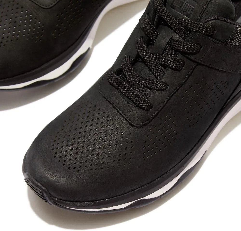 Мужские спортивные кроссовки FitFlop Vitamin Ffx Perf из нубука, черный — фото 4