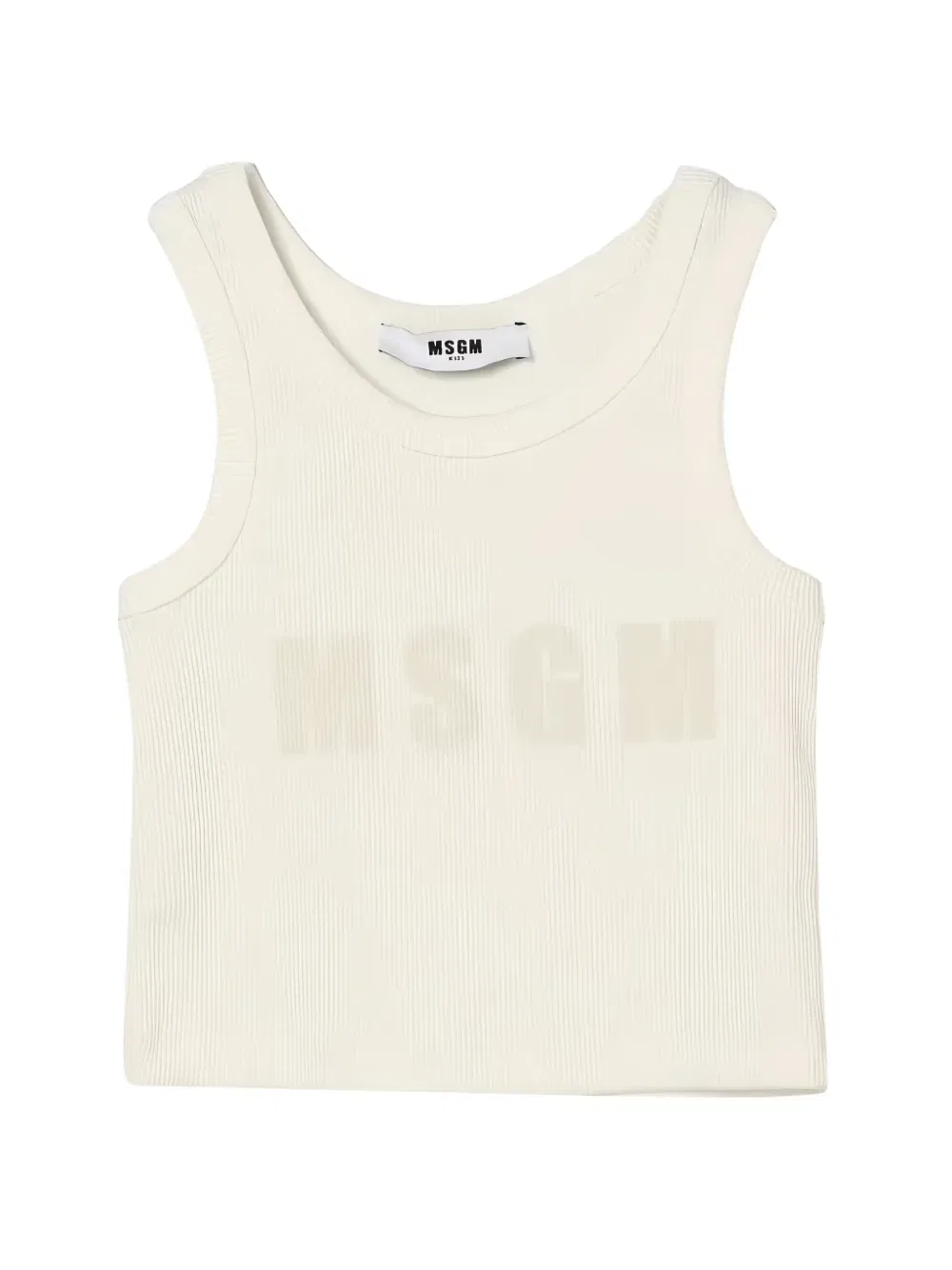 Ребристый топ Msgm Kids, нейтральный