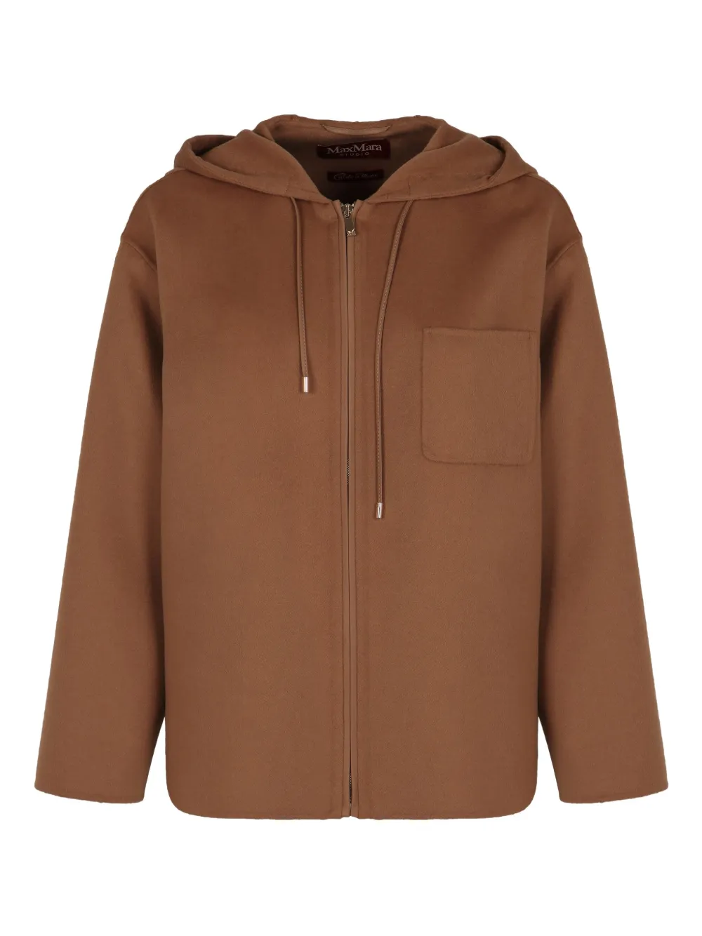 

Толстовка с капюшоном и нагрудным карманом MAX MARA, коричневый