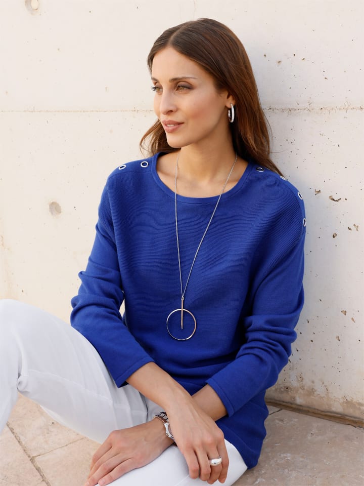 

Вязаный свитер королевского синего цвета WITT WEIDEN