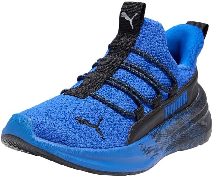 Кроссовки Puma Unisex-Child Softride One4all на резинке, черный — фото 2