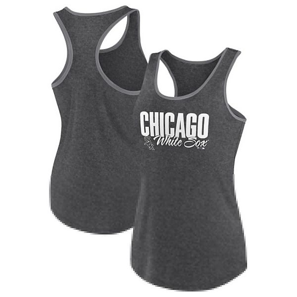 

Женский черный топ racerback Chicago White Sox plus size Profile