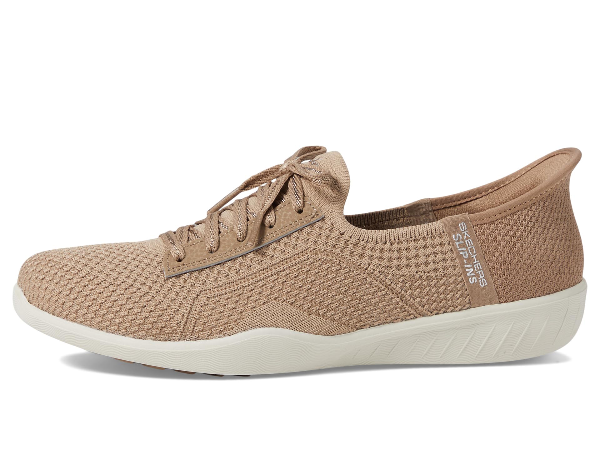 Кроссовки SKECHERS Newbury St - Our Time Hands Free Slip-Ins, Mocha — фото 4