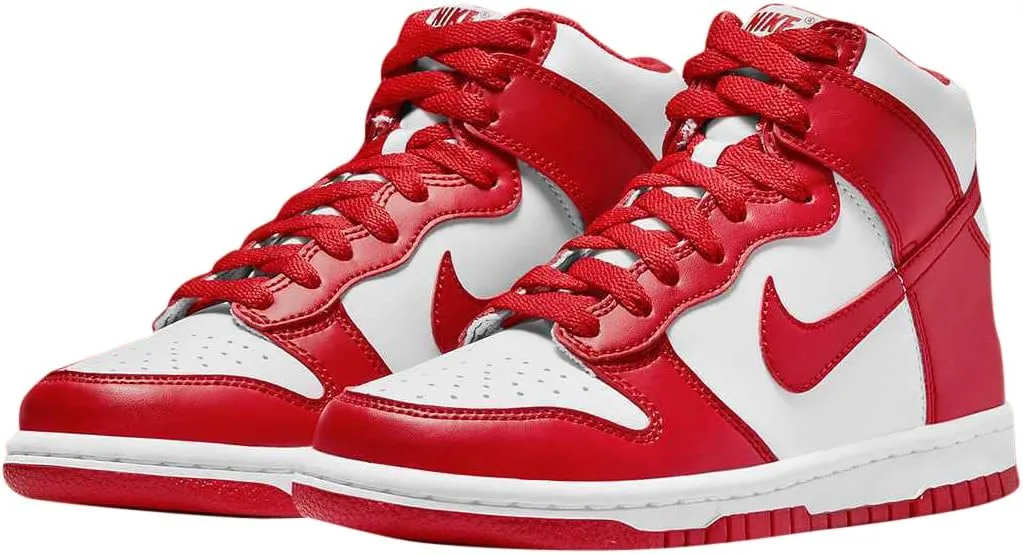 Мужские баскетбольные кроссовки Nike Dunk Hi Retro, красный — фото 3