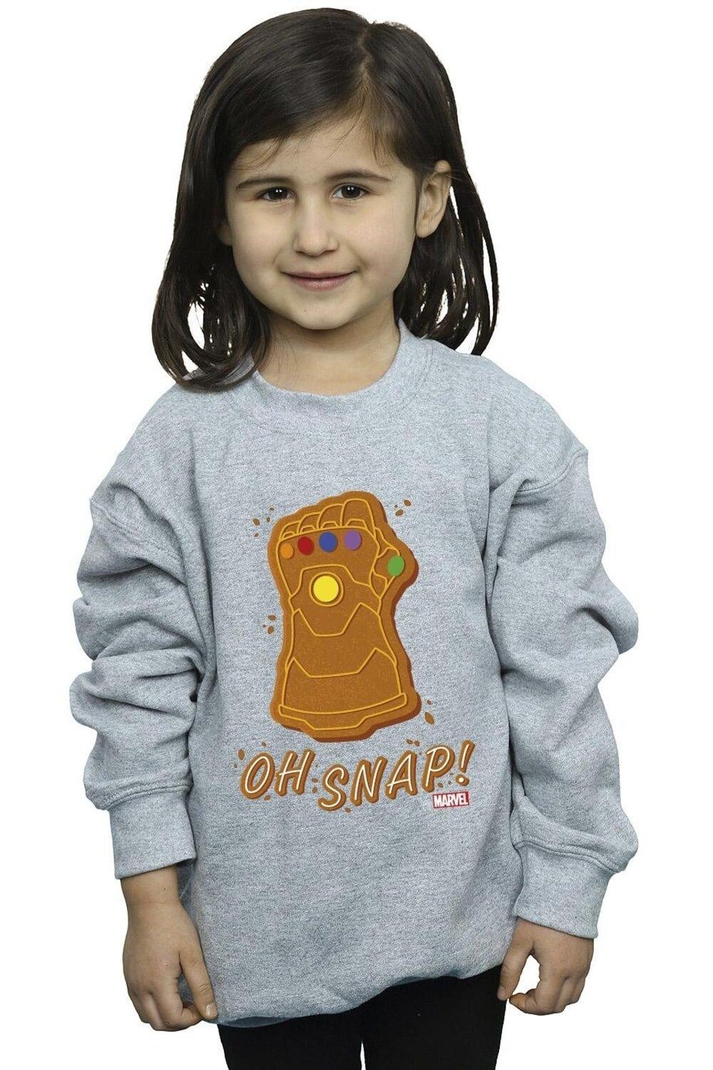 

Толстовка Thanos Oh Snap Marvel, серый