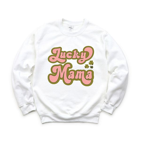 

Свитшот Lucky Mama Retro Clovers Simply Sage Market, White, Белый, Свитшот Lucky Mama Retro Clovers Simply Sage Market, White