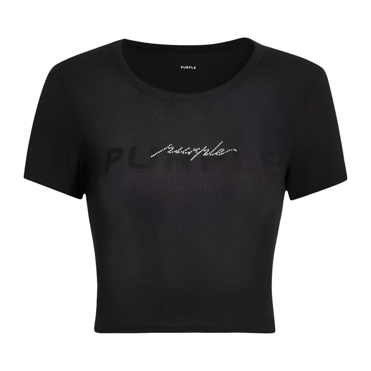 

Футболка PURPLE BRAND Rib Baby Tee Black, черный