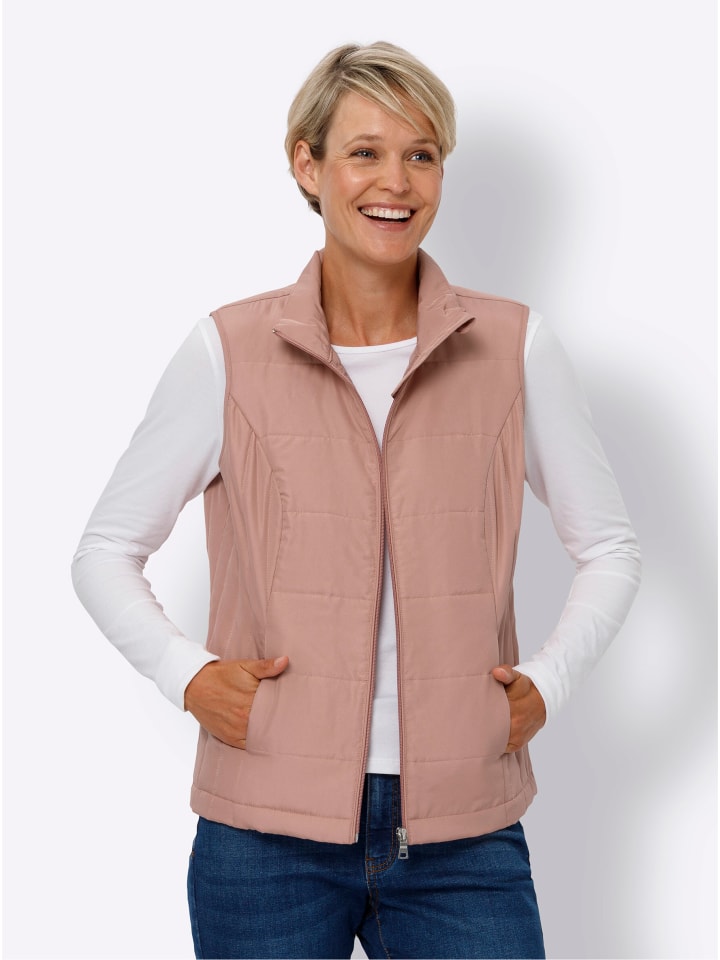 

Sieh an! Стеганый жилет цвета палисандра