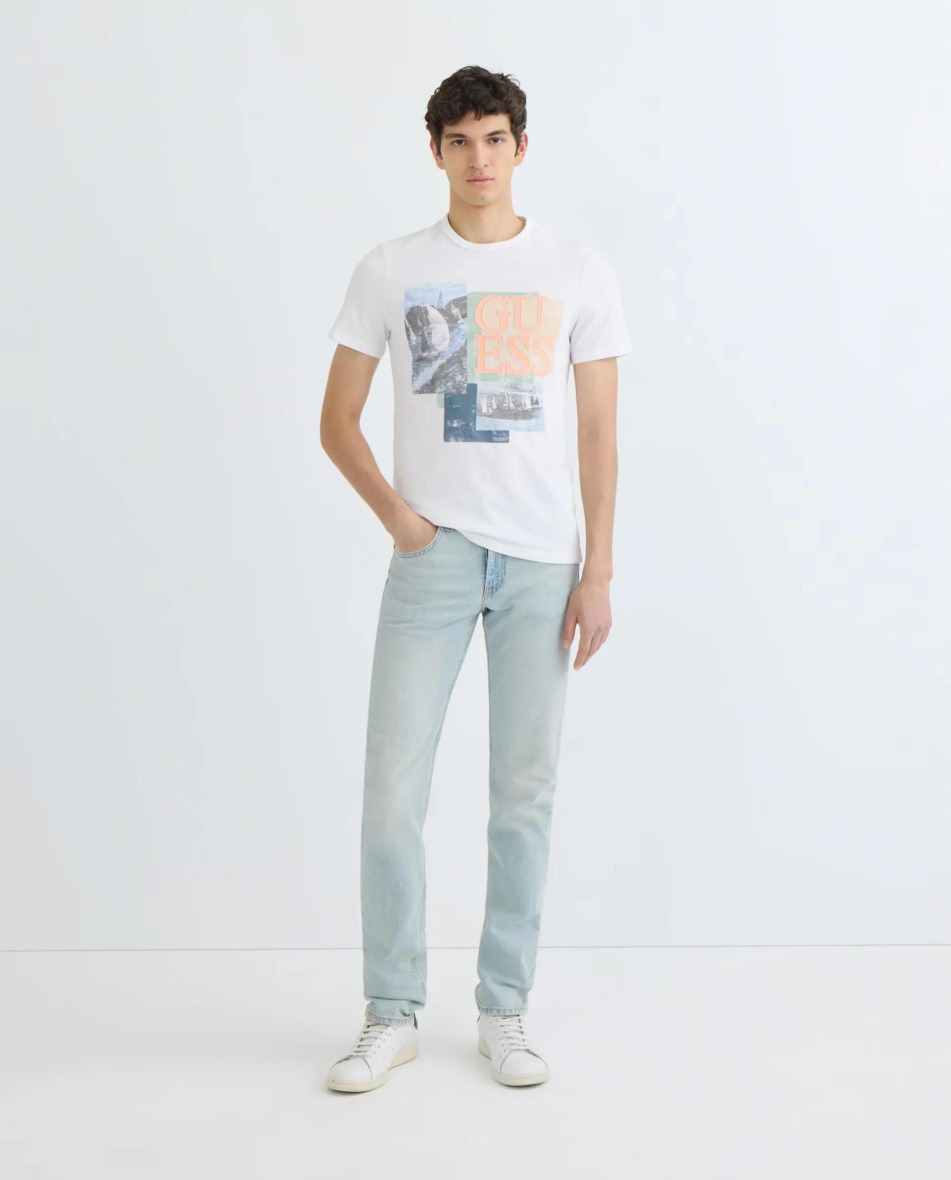 

Ковбойские джинсы G14 SLIM для мужчин Guess Jeans, светло-голубой
