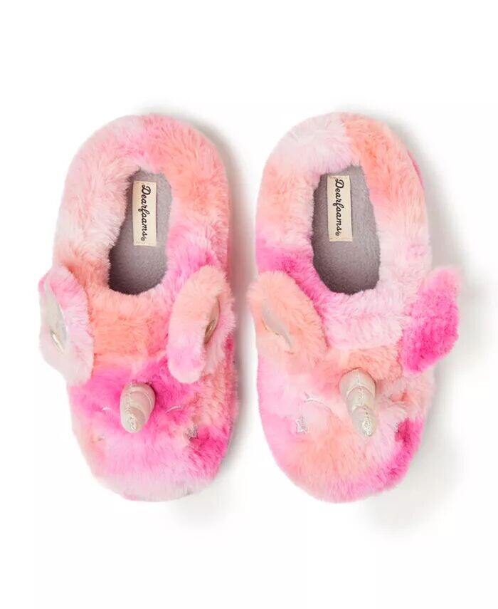 

Тапочки-сабо для мальчиков Peyton Animal Slip-On Dearfoams, мультиколор