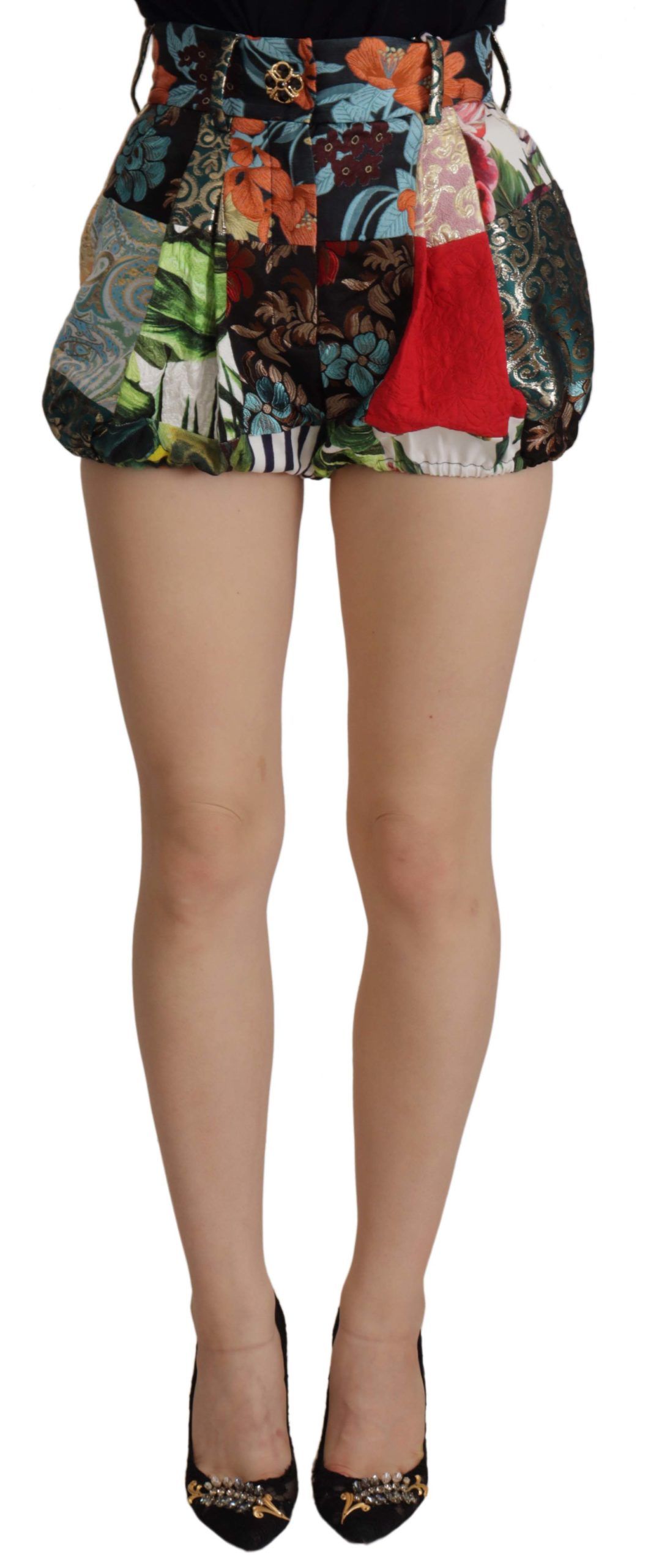 

Яркие жаккардовые шорты с высокой талией Dolce & Gabbana, мультиколор