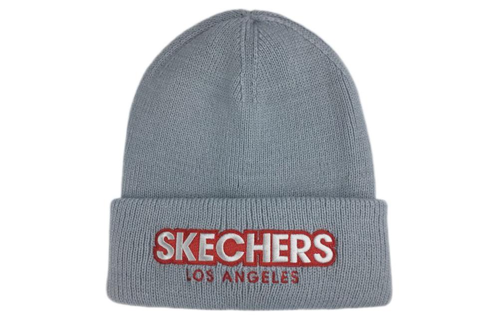 

Шапка унисекс серые Skechers, серый
