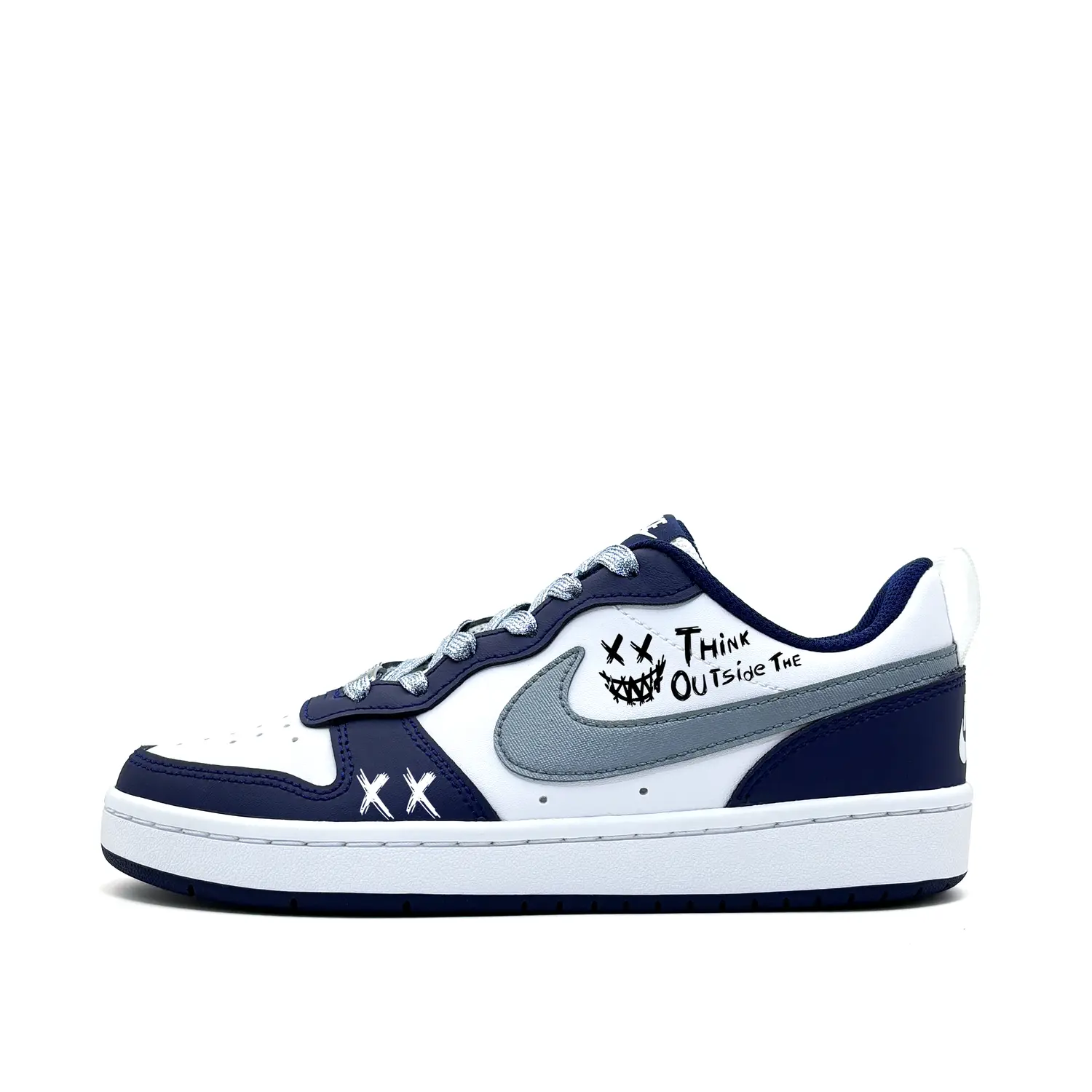 

Детские скейтерские кроссовки Court Borough для младших школьников Nike, серый