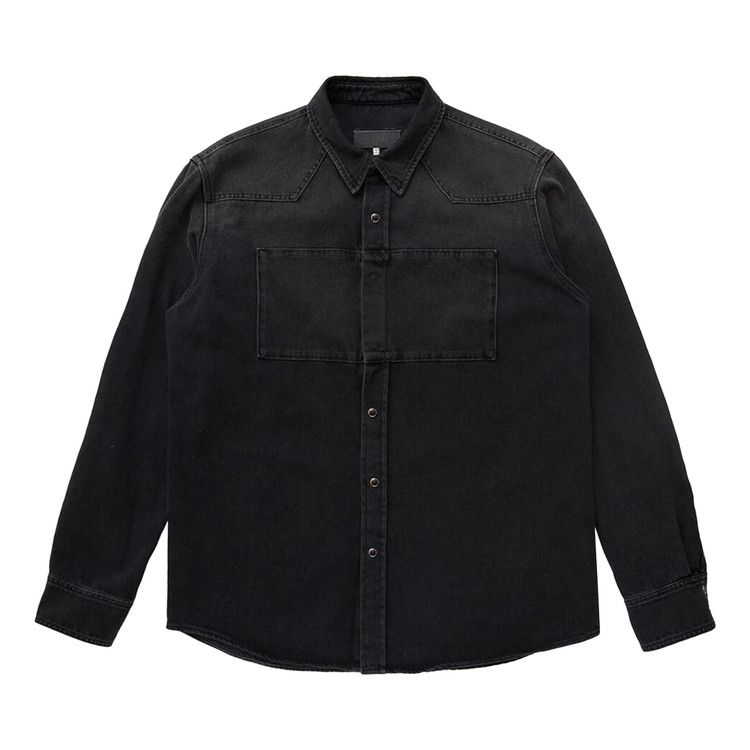 

Рубашка MM6 Maison Margiela Paneled Denim Shirt, Black