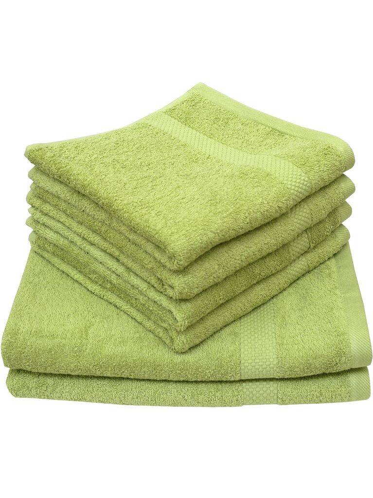 

Dyckhoff Planet green 4 полотенца для рук 50 х 100 см, 2 полотенца для душа 70 х 140 см, зеленый