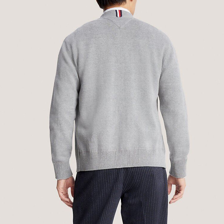 Свитер мужской светло-серый Tommy Hilfiger, серый — фото 3