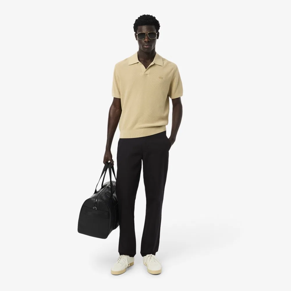 Мужские чёрные чиносы прямого кроя от Lacoste