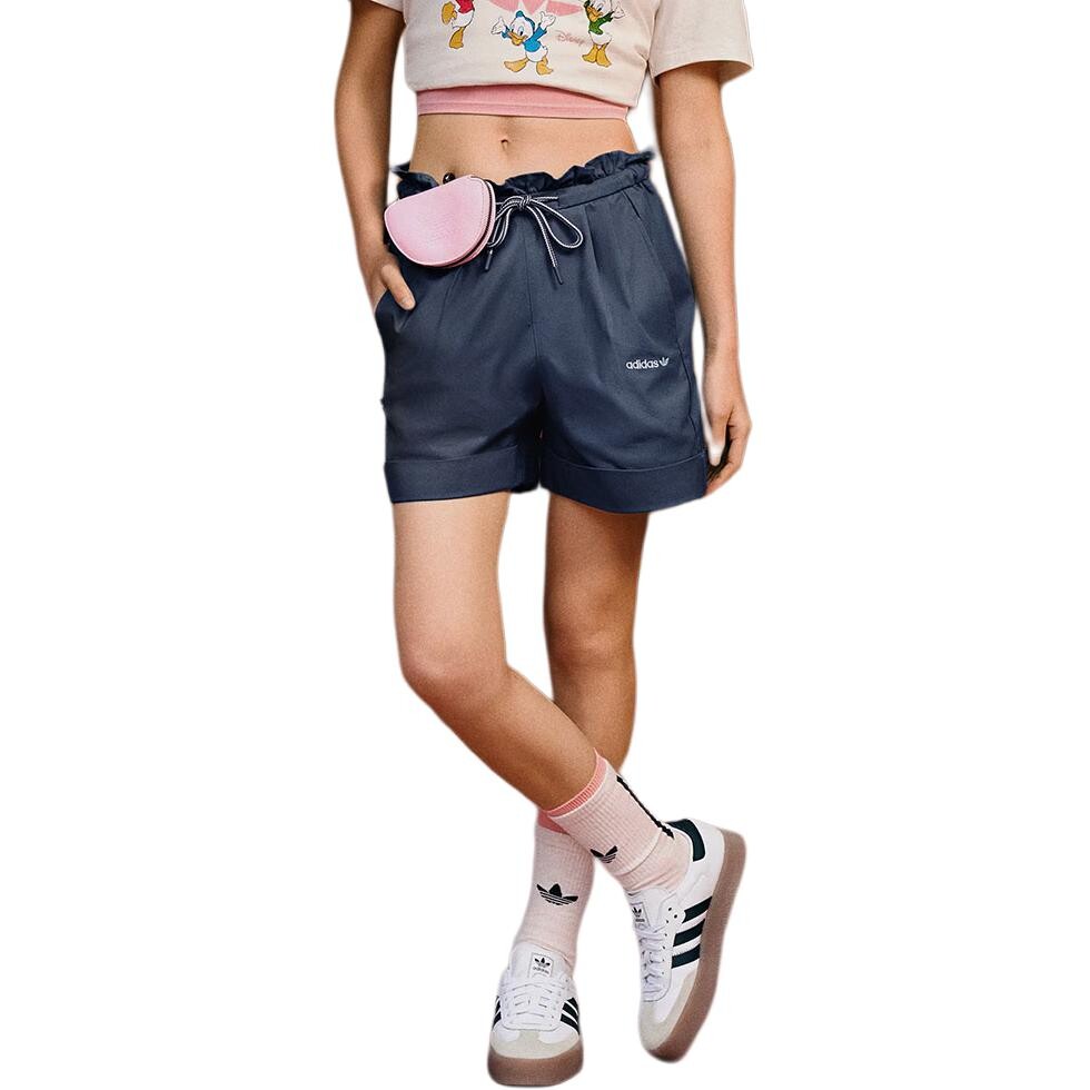 Шорты повседневные женские Disney X темно-синие Adidas Originals — фото 3