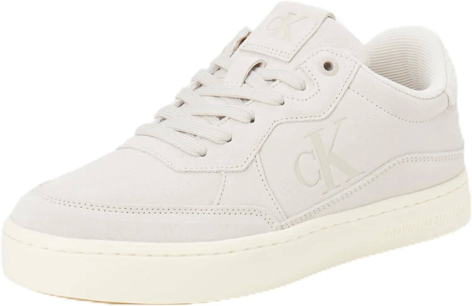 Кроссовки Calvin Klein Herren Cupsole Classic Iconic Nylon Schuhe, Braun Eggshell Creamy White