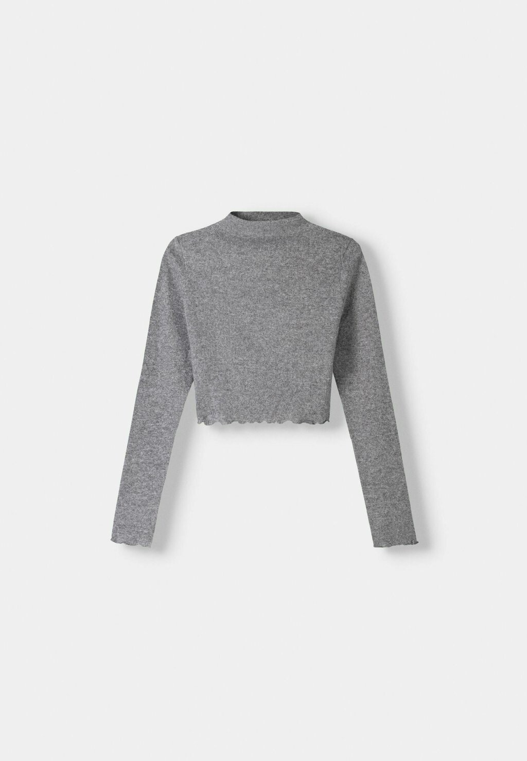 

Джемпер HIGH NECK Bershka, серый