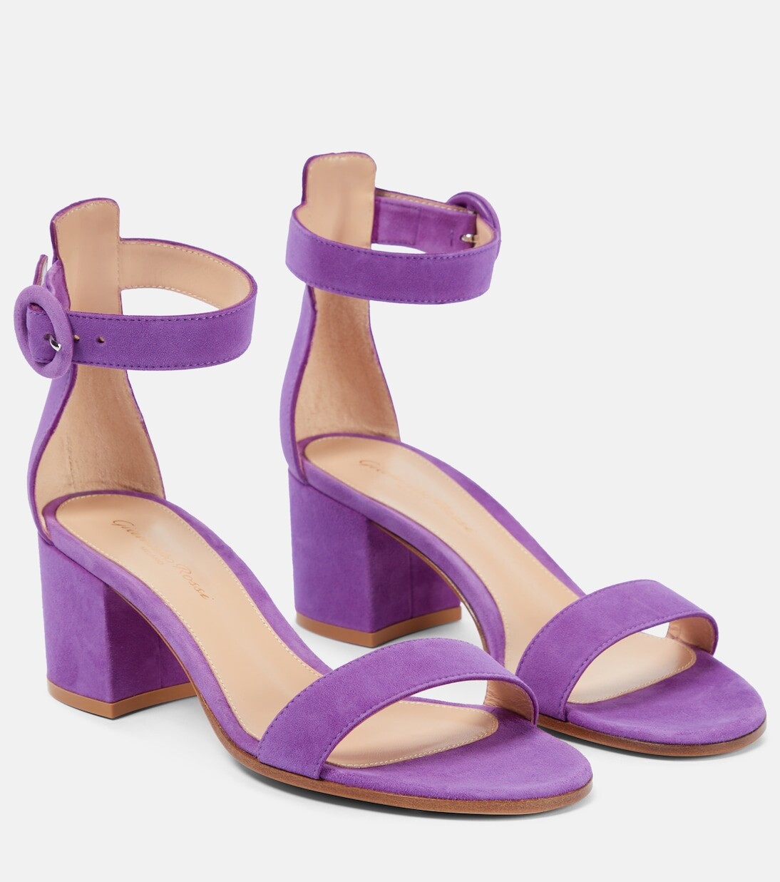 Замшевые босоножки versilia 60 Gianvito Rossi, фиолетовый