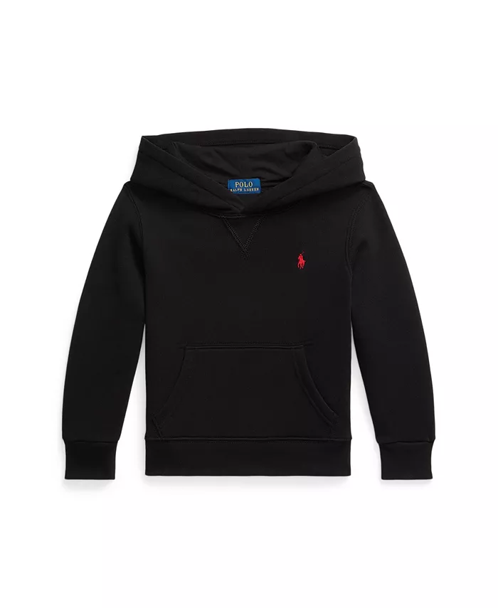 

Детская флисовая толстовка с капюшоном для мальчиков Polo Ralph Lauren, черный