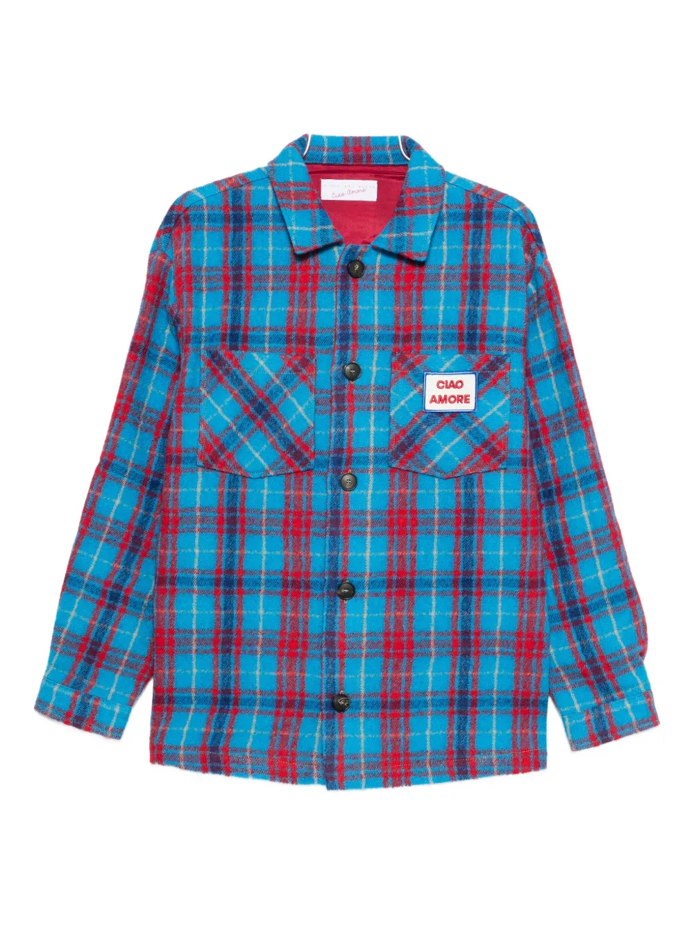 

Пиджак в клетку из чистой шерсти Giada Benincasa, синий