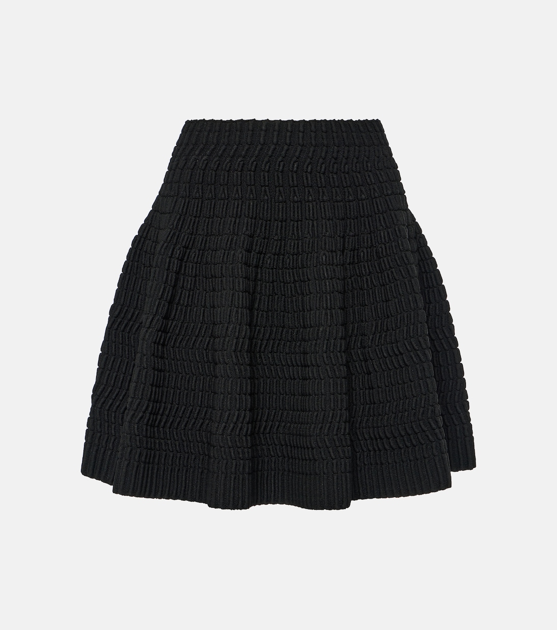 

Мини-юбка с высокой талией Alaïa, Noir Alaia