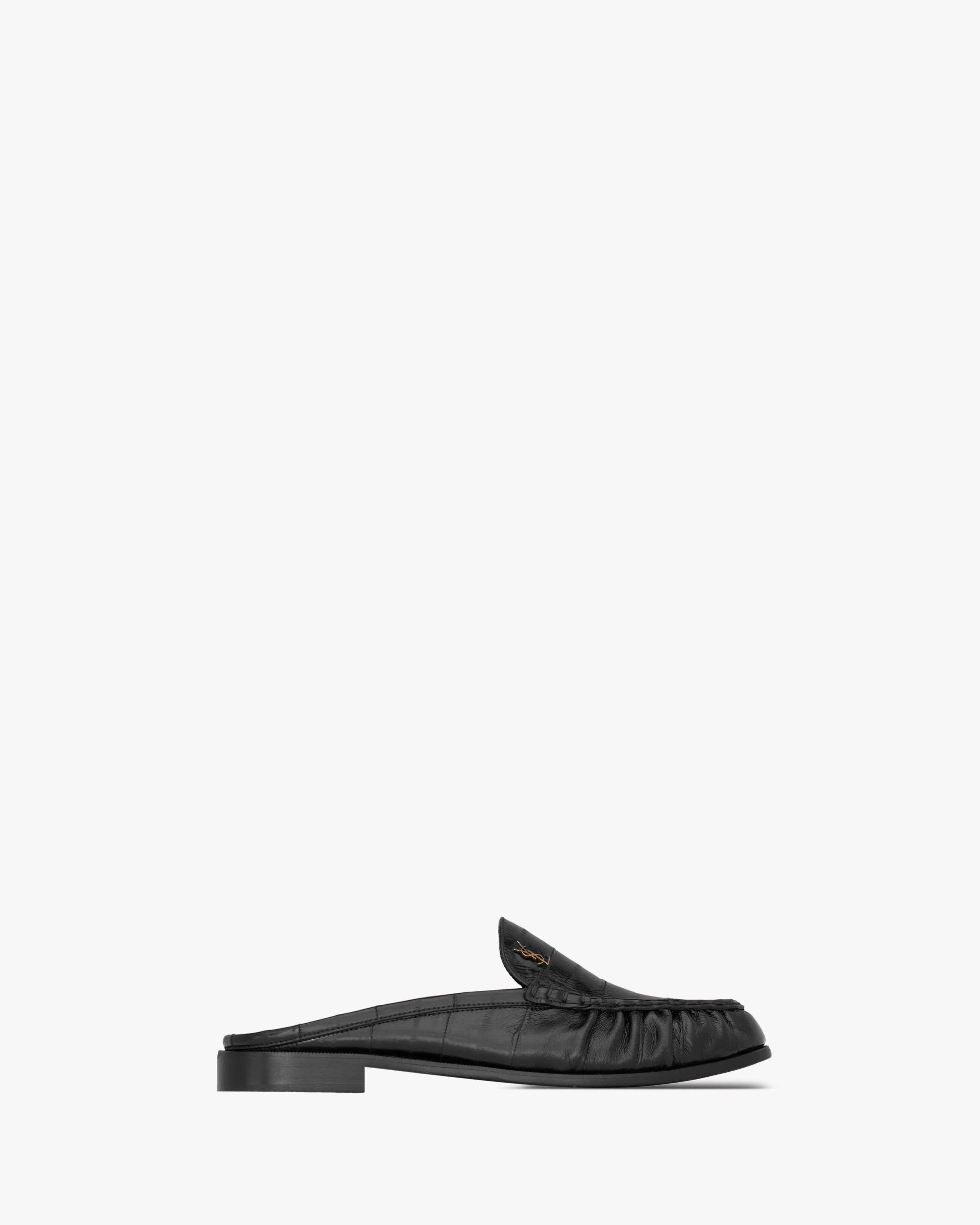 

Мюли LE LOAFER из угря SAINT LAURENT, черный