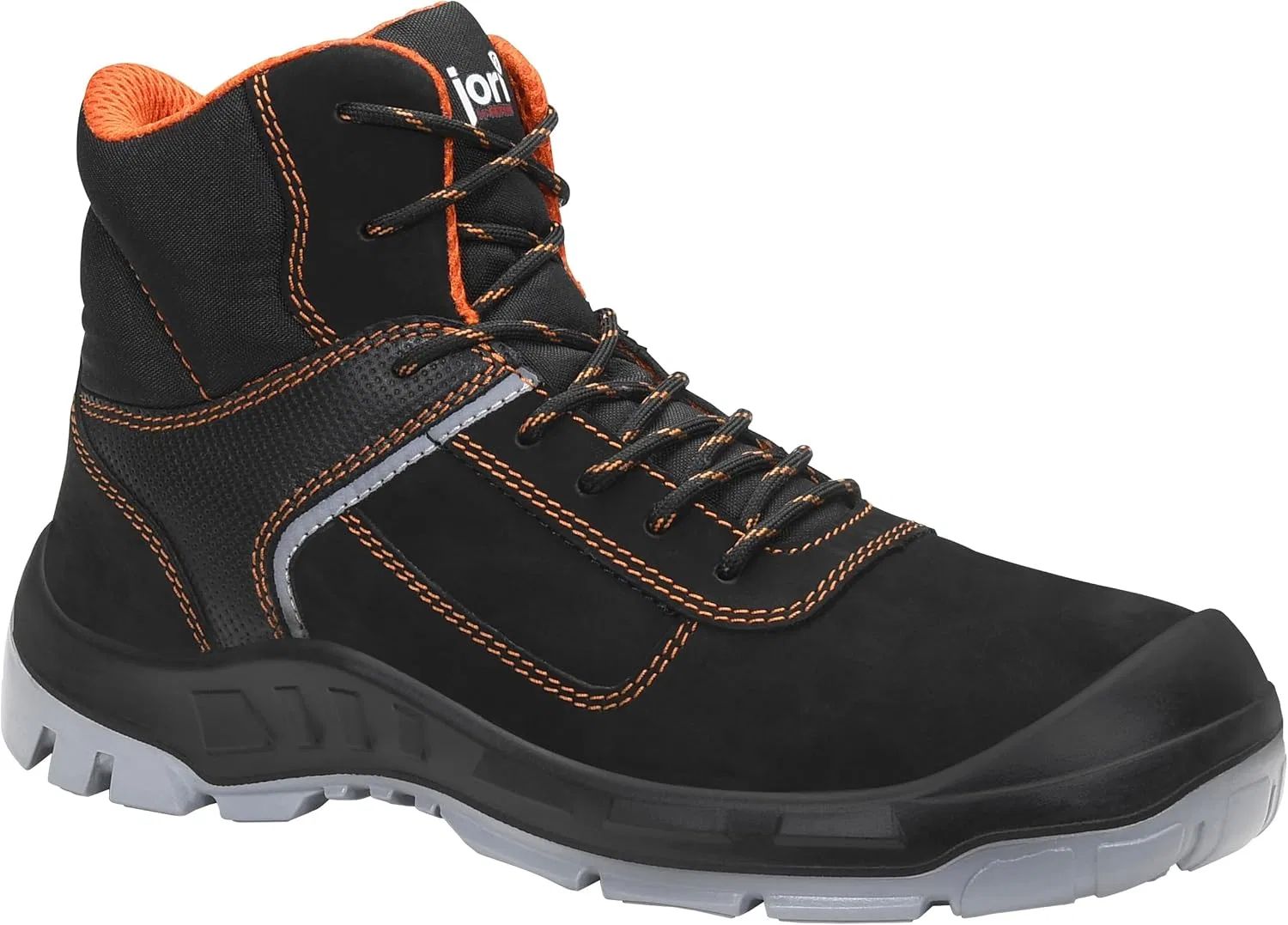 ELTEN Защитные ботинки JORI jo_Colour Orange Mid S3 для мужчин и женщин, кожа/текстиль, стальной защитный носок, легкие, классические