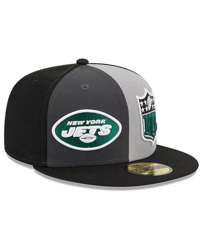 

Мужская серо-черная бейсболка New York Jets 2023 Sideline 59FIFTY Fitted New Era