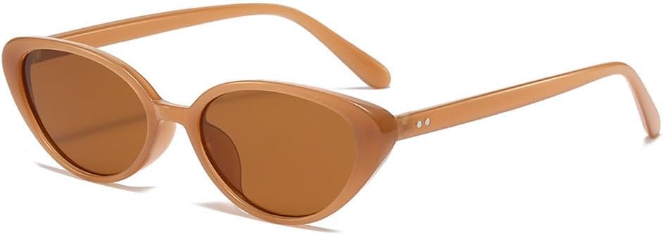 

Женские солнцезащитные очки в маленькой оправе «кошачий глаз» с защитой от УФ-излучения UV400, цвет «желе чай», для занятий спортом на открытом воздухе, бега и езды на велосипеде generic, Jelly Tea