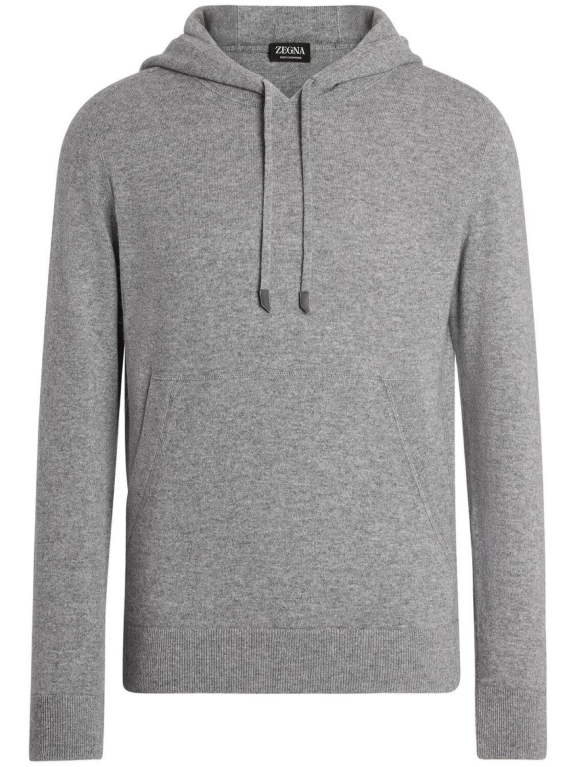 

Zegna кашемировое худи с кулиской, серый