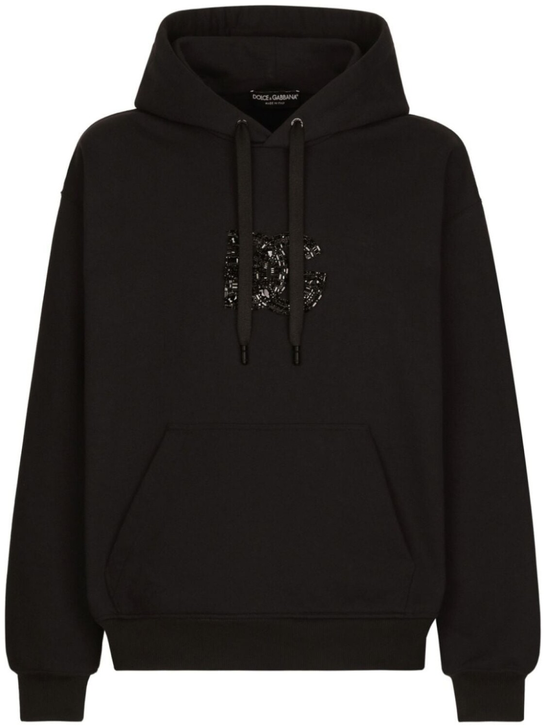

Dolce & Gabbana худи со стразами, черный