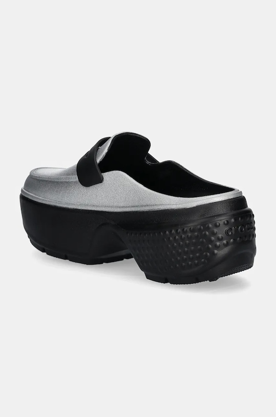 Классические сабо Stomp Metallic Loafer с металликом Crocs, серебряный — фото 3