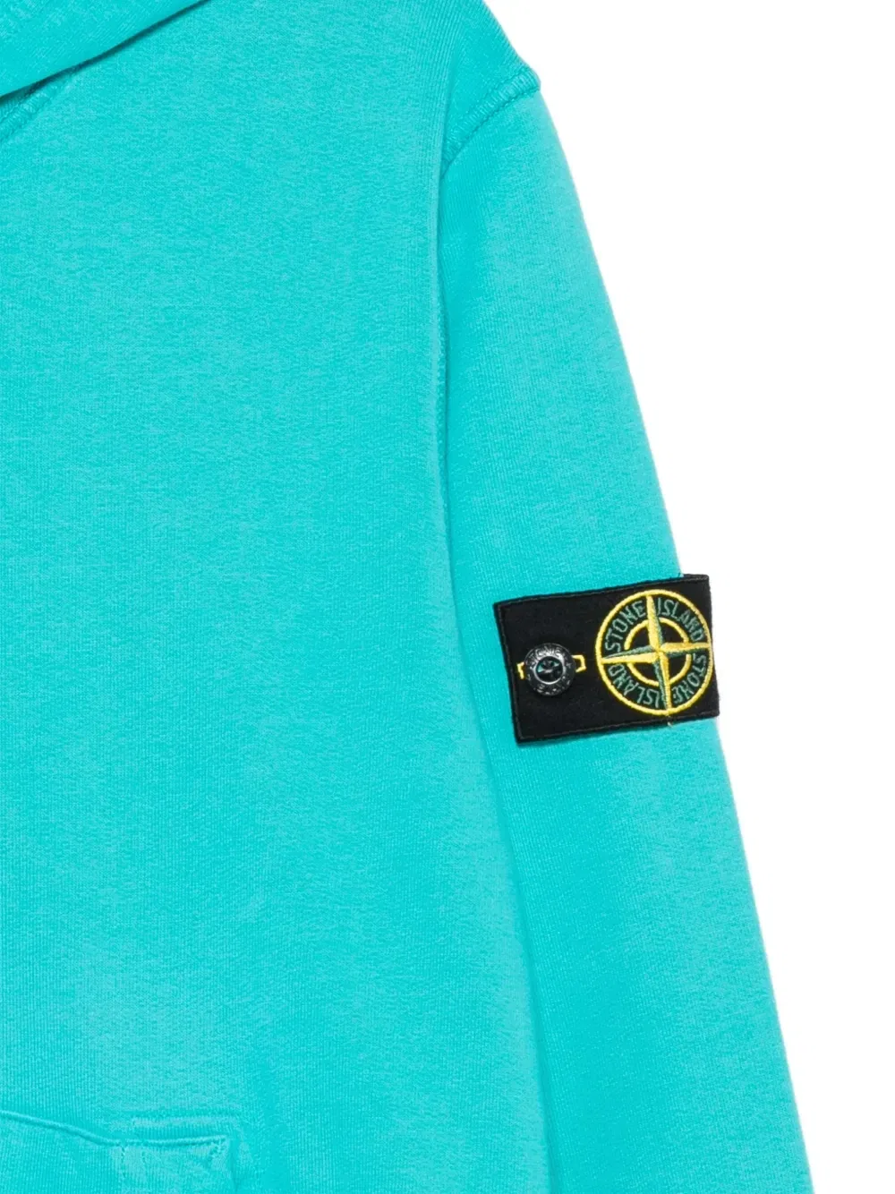 Худи с нашивкой-логотипом Stone Island Junior, синий — фото 3