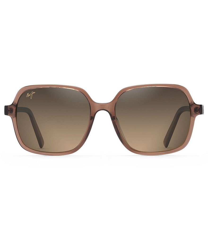 

Maui Jim Little Bell PolarizedPlus2 квадратные солнцезащитные очки 55 мм, коричневый
