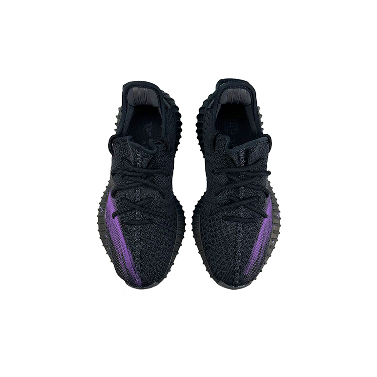 Yeezy Boost 350 V2 Дышащие Влагопоглощающие Низкие Повседневные Кроссовки Unisex Черный Фиолетовый Adidas Originals — фото 4