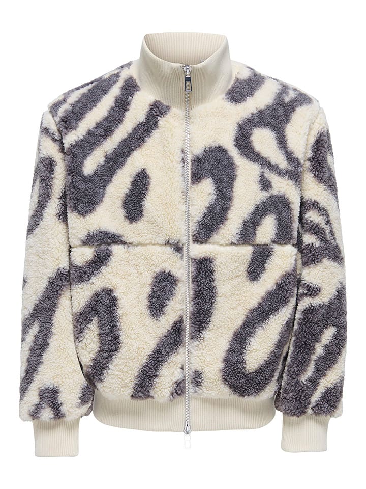 

Флисовая куртка "Ray" белого/синего цвета ONLY & SONS