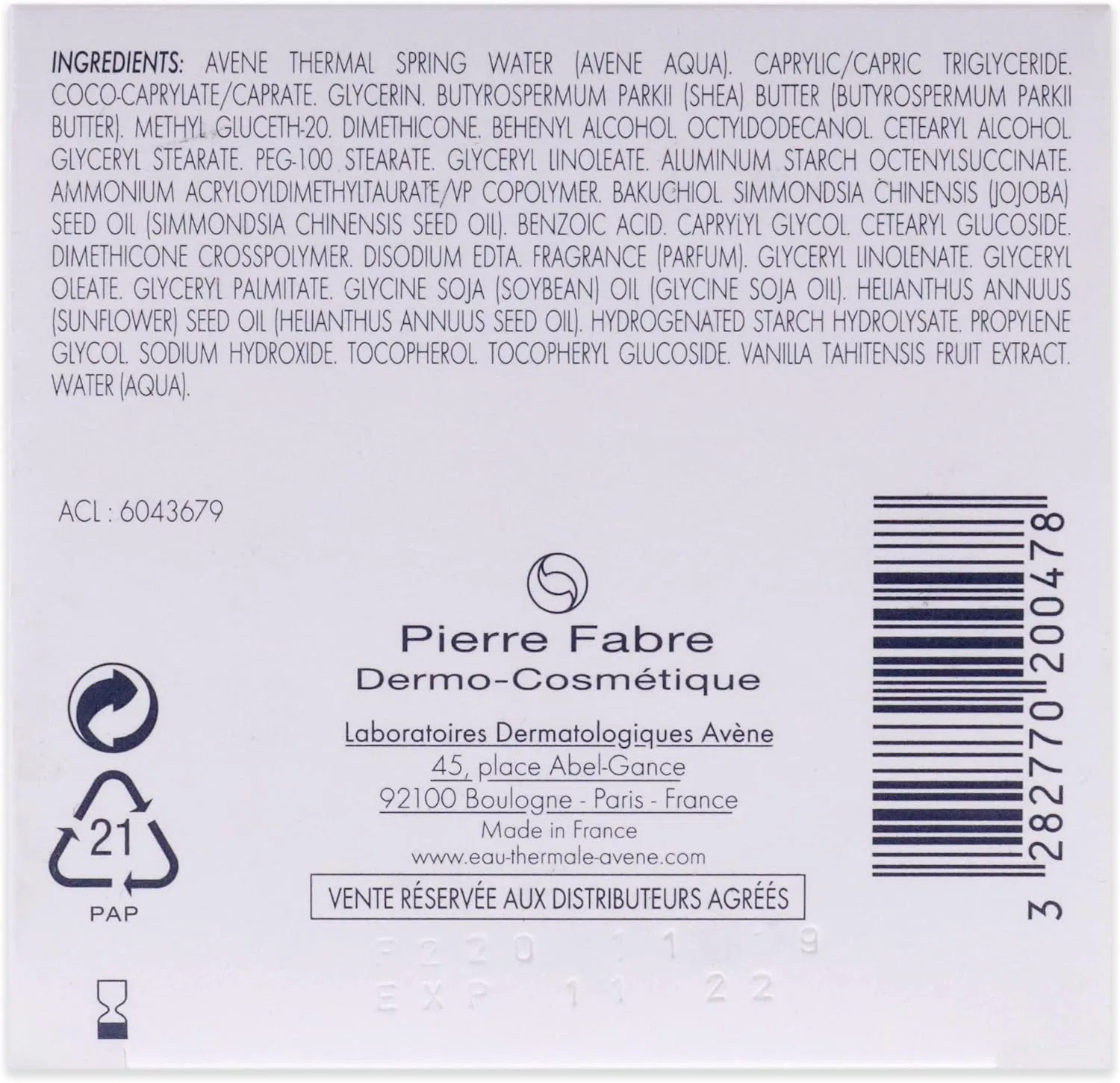 Лосьон Avene — Ночной бальзам для лица DermAbsolu от, 40 мл — фото 2