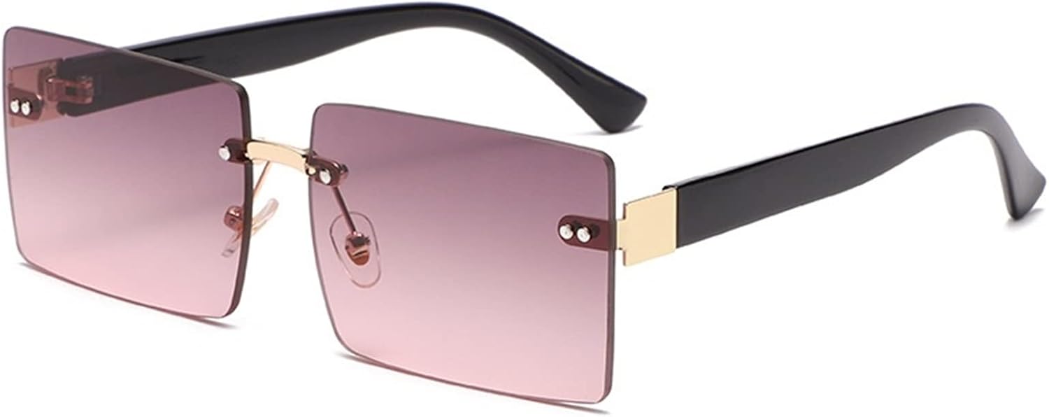 

Солнцезащитные очки XINXIN в квадратной безрамочной оправе в уличном стиле для мужчин и женщин, популярные среди интернет-знаменитостей очки для отдыха на природе (Цвет: C, Размер: Средний), C